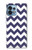 S2345 Marine Bleu Shavron Zig zag Etui Coque Housse pour Motorola Edge+ (2023), X40, X40 Pro, Edge 40 Pro