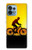 S2385 Vélo Vélo Coucher de soleil Etui Coque Housse pour Motorola Edge+ (2023), X40, X40 Pro, Edge 40 Pro
