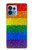 S2683 Arc en ciel Fierté LGBT Drapeau Etui Coque Housse pour Motorola Edge+ (2023), X40, X40 Pro, Edge 40 Pro