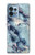 S2689 Bleu Marbre Texture Imprimé graphique Etui Coque Housse pour Motorola Edge+ (2023), X40, X40 Pro, Edge 40 Pro