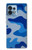 S2958 Armée Bleu Camo Camouflage Etui Coque Housse pour Motorola Edge+ (2023), X40, X40 Pro, Edge 40 Pro