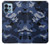 S2959 Marine Bleu Camo camouflage Etui Coque Housse pour Motorola Edge+ (2023), X40, X40 Pro, Edge 40 Pro