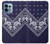 S3357 Marine Bleu Bandana Motif Etui Coque Housse pour Motorola Edge+ (2023), X40, X40 Pro, Edge 40 Pro