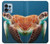 S3497 Vert tortue de mer Etui Coque Housse pour Motorola Edge+ (2023), X40, X40 Pro, Edge 40 Pro