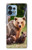 S3558 Famille d'ours Etui Coque Housse pour Motorola Edge+ (2023), X40, X40 Pro, Edge 40 Pro