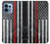 S3687 Drapeau américain de pompier mince ligne rouge Etui Coque Housse pour Motorola Edge+ (2023), X40, X40 Pro, Edge 40 Pro