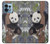 S3793 Peinture de neige mignon bébé panda Etui Coque Housse pour Motorola Edge+ (2023), X40, X40 Pro, Edge 40 Pro