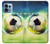 S3844 Ballon de football de football rougeoyant Etui Coque Housse pour Motorola Edge+ (2023), X40, X40 Pro, Edge 40 Pro