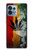 S3890 Drapeau Rasta Reggae Fumée Etui Coque Housse pour Motorola Edge+ (2023), X40, X40 Pro, Edge 40 Pro