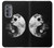 S1372 Lune Yin-Yang Etui Coque Housse pour Motorola Edge (2022)