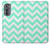 S1723 Monnaie Chevron Zigzag Etui Coque Housse pour Motorola Edge (2022)