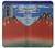 S2390 Katsushika Hokusai Fuji Rouge Etui Coque Housse pour Motorola Edge (2022)
