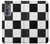 S2492 Noir et blanc Damier Etui Coque Housse pour Motorola Edge (2022)
