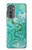 S2653 Dragon Vert Turquoise Pierre Graphique Etui Coque Housse pour Motorola Edge (2022)