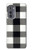 S2842 Noir et blanc Buffle motif de vérification Etui Coque Housse pour Motorola Edge (2022)