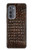 S2850 Imprimé alligator marron Peau graphique Etui Coque Housse pour Motorola Edge (2022)
