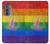 S2900 Arc en ciel LGBT Fierté lesbienne Drapeau Etui Coque Housse pour Motorola Edge (2022)