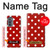 S2951 Rouge Pois Etui Coque Housse pour Motorola Edge (2022)
