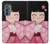 S3042 Japon fille Hina Sakura Kimono Poupée Etui Coque Housse pour Motorola Edge (2022)