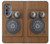 S3146 Mur Antique Retro Ligne téléphonique Etui Coque Housse pour Motorola Edge (2022)