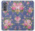 S3265 Motif Fleur millésimé Etui Coque Housse pour Motorola Edge (2022)