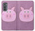 S3269 Porc Dessin animé Etui Coque Housse pour Motorola Edge (2022)