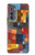 S3341 Paul Klee Raumarchitekturen Etui Coque Housse pour Motorola Edge (2022)