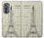 S3474 Dessin Architectural Eiffel Etui Coque Housse pour Motorola Edge (2022)
