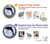 S3510 Dauphin Lune Nuit Etui Coque Housse pour Motorola Edge (2022)
