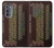 S3544 Néon Honeycomb Tableau périodique Etui Coque Housse pour Motorola Edge (2022)