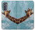 S3680 Girafe de sourire mignon Etui Coque Housse pour Motorola Edge (2022)