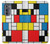 S3814 Composition de dessin au trait Piet Mondrian Etui Coque Housse pour Motorola Edge (2022)