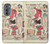 S3820 Poupée de papier de mode de cow-girl vintage Etui Coque Housse pour Motorola Edge (2022)