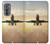 S3837 Avion Décollage Sunrise Etui Coque Housse pour Motorola Edge (2022)