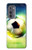 S3844 Ballon de football de football rougeoyant Etui Coque Housse pour Motorola Edge (2022)