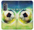 S3844 Ballon de football de football rougeoyant Etui Coque Housse pour Motorola Edge (2022)
