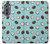 S3860 Motif à pois de noix de coco Etui Coque Housse pour Motorola Edge (2022)