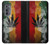 S3890 Drapeau Rasta Reggae Fumée Etui Coque Housse pour Motorola Edge (2022)