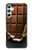 S0270 chocolat Etui Coque Housse pour Samsung Galaxy A34 5G