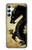 S1482 Peinture Noir dragon Etui Coque Housse pour Samsung Galaxy A34 5G