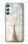 S1980 blanc Paon Etui Coque Housse pour Samsung Galaxy A34 5G