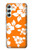 S2245 Hawai Hibiscus Motif orange Etui Coque Housse pour Samsung Galaxy A34 5G
