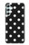 S2299 Noir Pois Etui Coque Housse pour Samsung Galaxy A34 5G