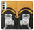 S2324 Singe drôle avec casque Pop Musique Etui Coque Housse pour Samsung Galaxy A34 5G