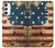 S2349 Old American Drapeau Etui Coque Housse pour Samsung Galaxy A34 5G