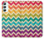 S2362 Arc en ciel coloré Shavron Zig zag Etui Coque Housse pour Samsung Galaxy A34 5G