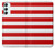 S2364 Rouge et blanc rayé Etui Coque Housse pour Samsung Galaxy A34 5G