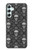 S2371 Crâne Motif monochrome Millésime Etui Coque Housse pour Samsung Galaxy A34 5G