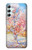 S2450 Van Gogh Fleur de Pêcher Etui Coque Housse pour Samsung Galaxy A34 5G