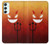 S2454 Rouge mignon petit diable Dessin animé Etui Coque Housse pour Samsung Galaxy A34 5G